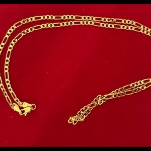 18K Gold plated Necklace For Women Men Size 75 cm
